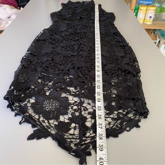 ASTR THE LABEL Samantha Lace Hi-Lo Illusion Lace Dress Black Size XS - Picture 10 of 13